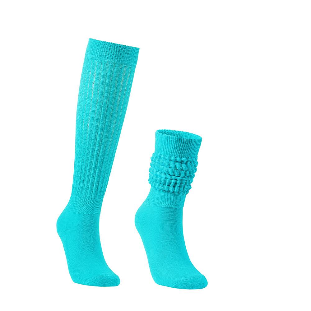 Women's Spring and Summer High Pile Socks sky blue one size