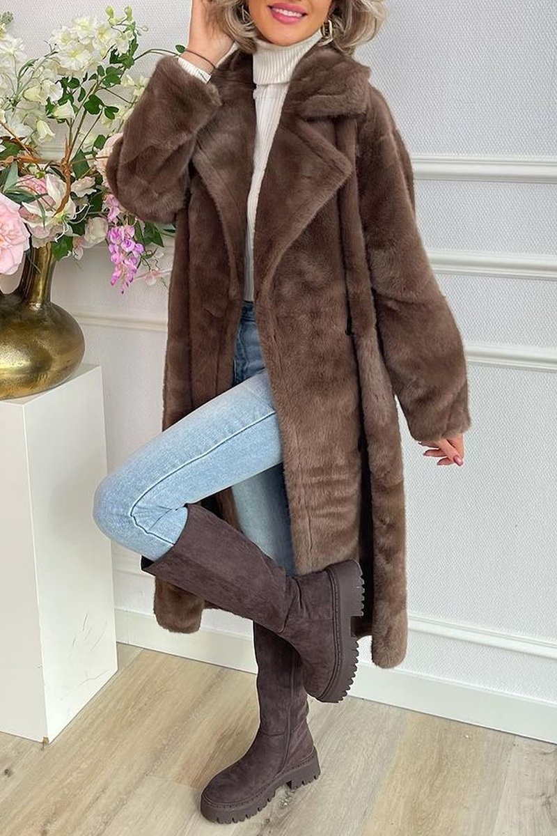 Women's Faux Fur Jacket Overcoats