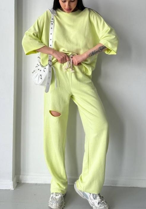 Women's Short-sleeved Tracksuit green