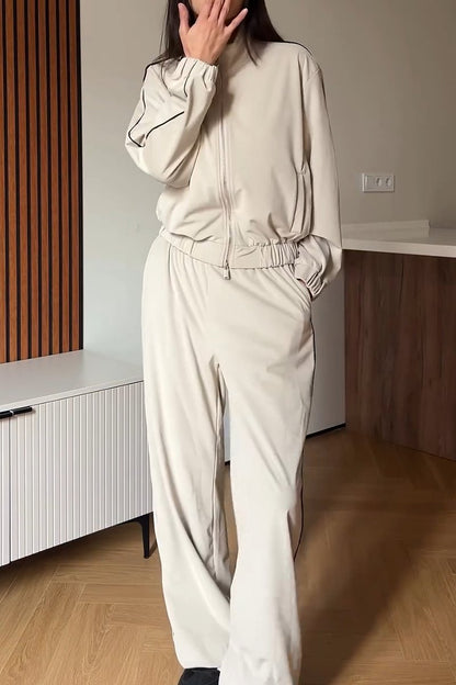 Women's Casual Sports Two-piece Pants Suit