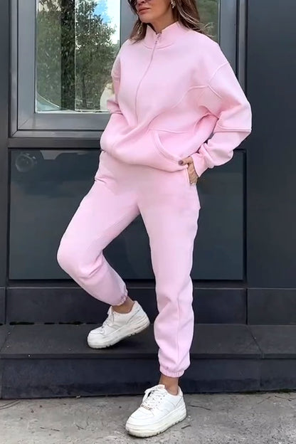 Women's Casual Zip Track Suit