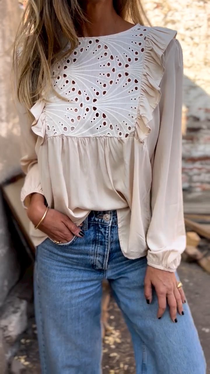 Round Neck Cutout Top