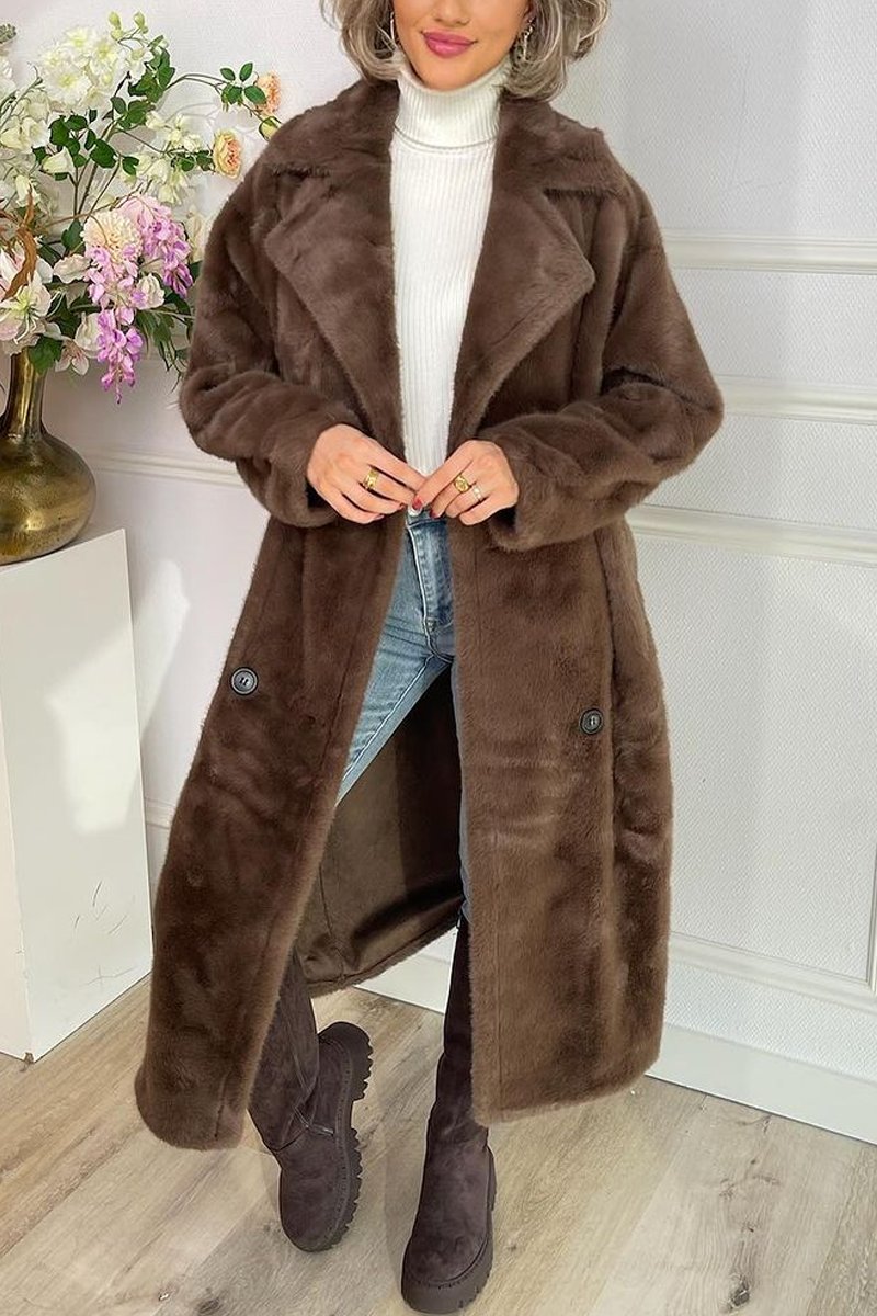 Women's Faux Fur Jacket Overcoats